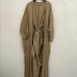 Elegant Women’s Abaya set with Front Tie dress